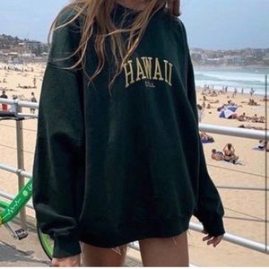 Hawaii oversized brandy Melville sweatshirt